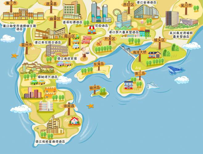 新津手绘地图旅游的艺术指南